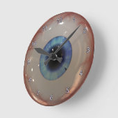 Opthamoloog Eye Doctor Spooky Fun Blue Eye Clock Ronde Klok (Hoek)