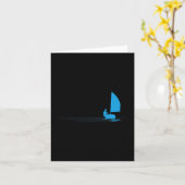 Opti zeilboot zeilen sloep zeilboot zeiler Grafisc Kaart (Gele Bloem)