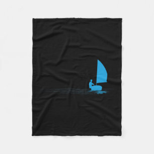 Opti Zeilboot Zeilen Zeilboot Zeiler Grafisch Fleece Deken