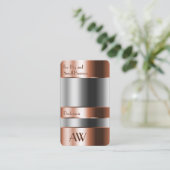 Optica van glas voor het vangen van oogkoper met m visitekaartje (Staand voorkant)