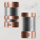 Optica van glas voor het vangen van oogkoper met m visitekaartje (Voorkant / Achterkant)