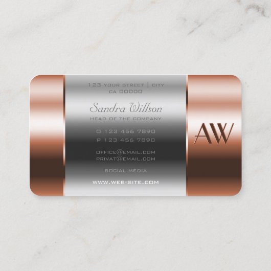 Optica van glas voor het vangen van oogkoper met m visitekaartje (Achterkant)