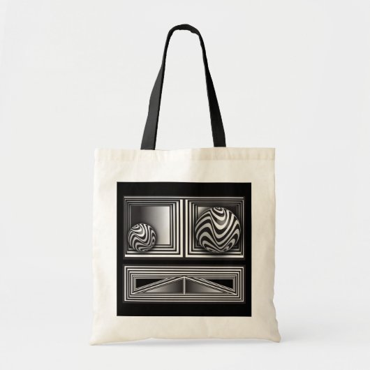 Optica via Shapes Canvas tas (Voorkant)