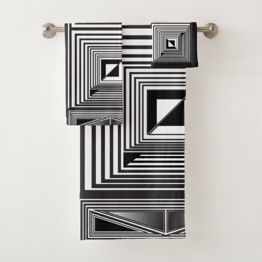 Optica via vormen bad handdoek (Insitu)