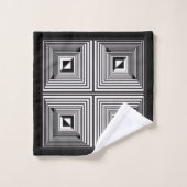 Optica via vormen bad handdoek (Wasdoekje)