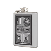 Optica via vormen heupfles (Links)