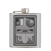 Optica via vormen heupfles (Voorkant)