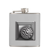 Optica via vormen heupfles (Voorkant)