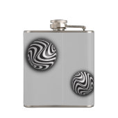 Optica via vormen heupfles (Achterkant)