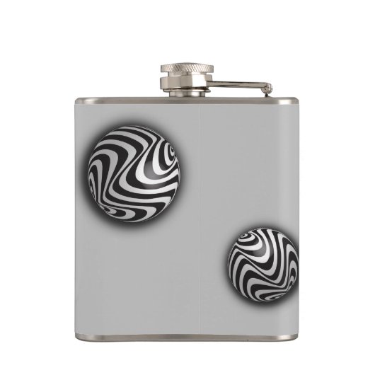 Optica via vormen heupfles (Achterkant)