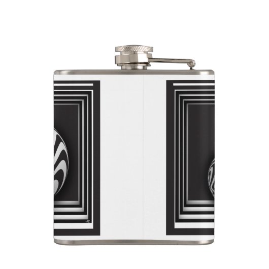 Optica via vormen heupfles (Achterkant)