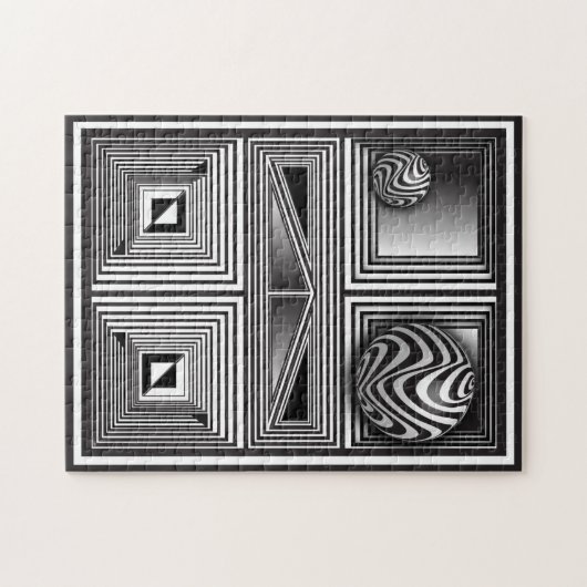 Optica via vormen legpuzzel (Horizontaal)