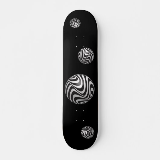 Optica via vormen persoonlijk skateboard (Voorkant)