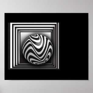 Optica via vormen poster