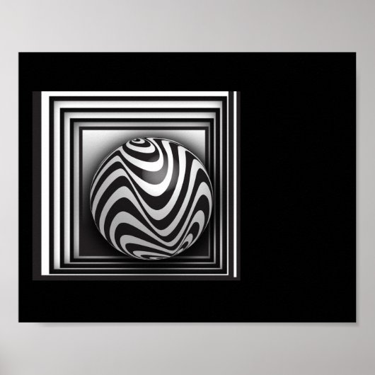 Optica via vormen poster (Voorkant)