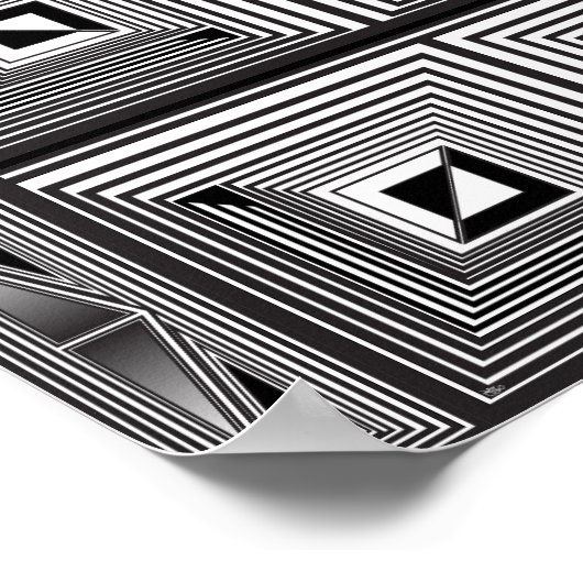 Optica via vormen poster (Hoek)