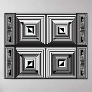 Optica via vormen poster