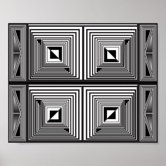 Optica via vormen poster (Voorkant)