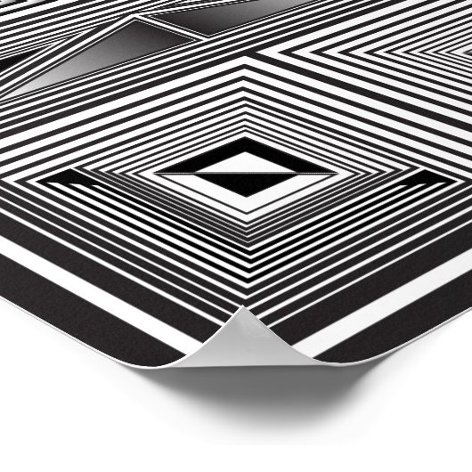 Optica via vormen poster (Hoek)