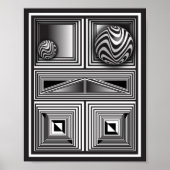 Optica via vormen poster (Voorkant)