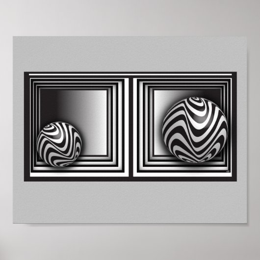 Optica via vormen poster (Voorkant)