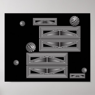 Optica via vormen poster