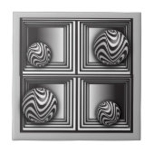 Optica via vormen tegeltje (Voorkant)