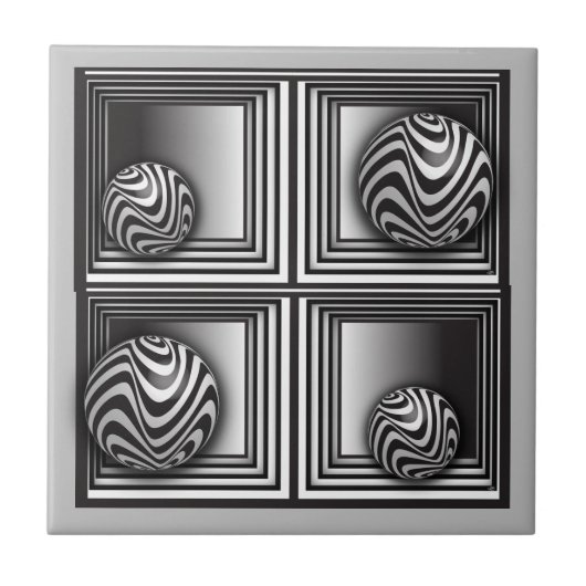 Optica via vormen tegeltje (Voorkant)