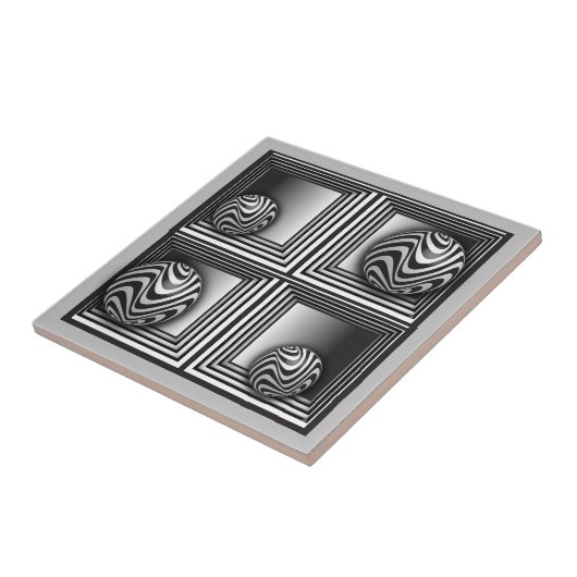 Optica via vormen tegeltje (Zijkant)