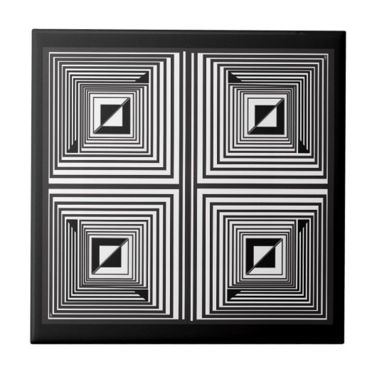 Optica via vormen tegeltje (Voorkant)