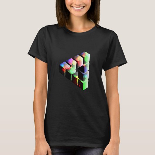 Optical illusion a real eye catcher t-shirt (Voorkant)