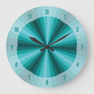 Optical Illusion Aqua Clock Grote Klok