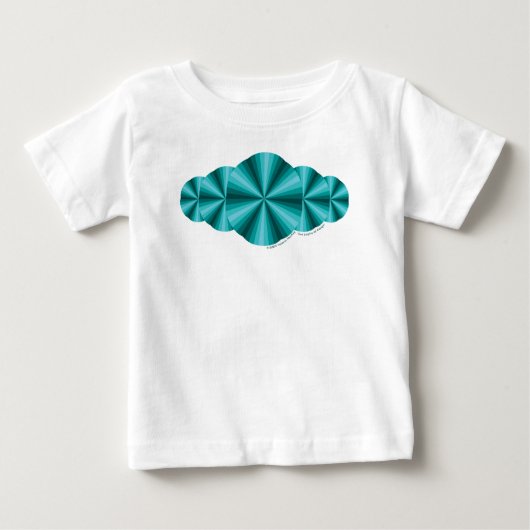 Optical Illusion Aqua Kind en Baby Light Shirt (Voorkant)