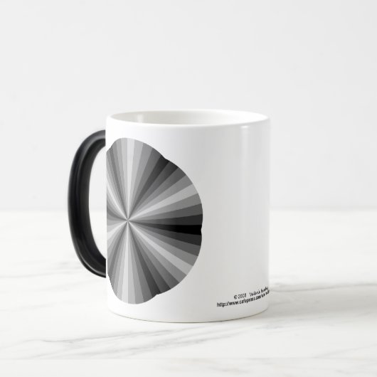 Optical Illusion Black Mok (Voorkant links)