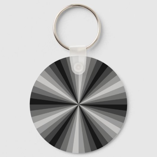 Optical Illusion Black Sleutelhanger (Voorkant)