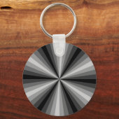 Optical Illusion Black Sleutelhanger (Voorkant)