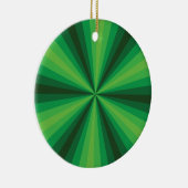 Optical Illusion Green-Ornament Keramisch Ornament (Rechts)