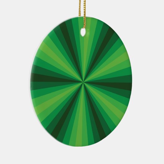 Optical Illusion Green-Ornament Keramisch Ornament (Rechts)
