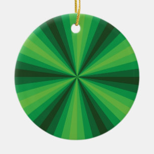 Optical Illusion Green-Ornament Keramisch Ornament