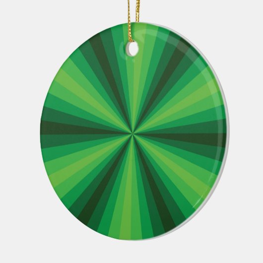 Optical Illusion Green-Ornament Keramisch Ornament (Links)