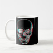 Optical Illusion Halloween Skeleton Skull Koffiemok (Links)