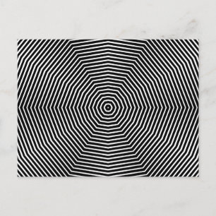 Optical Illusion Lines Briefkaart