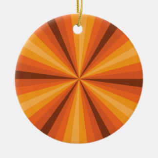 Optical Illusion Oranje Ornament