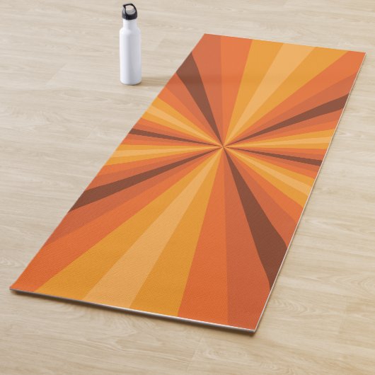 Optical Illusion Oranje yogamat (In situ)