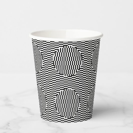 Optical Illusion Party Cups - set 3 Papieren Bekers (Links)