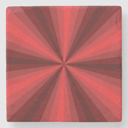Optical Illusion Red Stone Onderzetter (Voorkant)