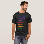 Optical Illusion Shirt - Regenboog Shirt (Voorkant volledig)
