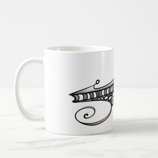 Optical space ship koffiemok (Links)