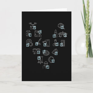 Opticiaanse hartbril kaart