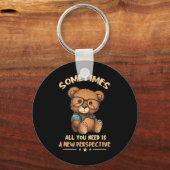 Optician Bear New Perspective Eye Doctor Ophthalmo Sleutelhanger (Voorkant)